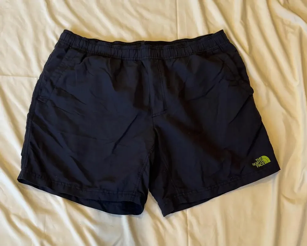 The North Face Shorts Mens XL Blue Swim Trunks Mesh Lined Drawstring Pockets
